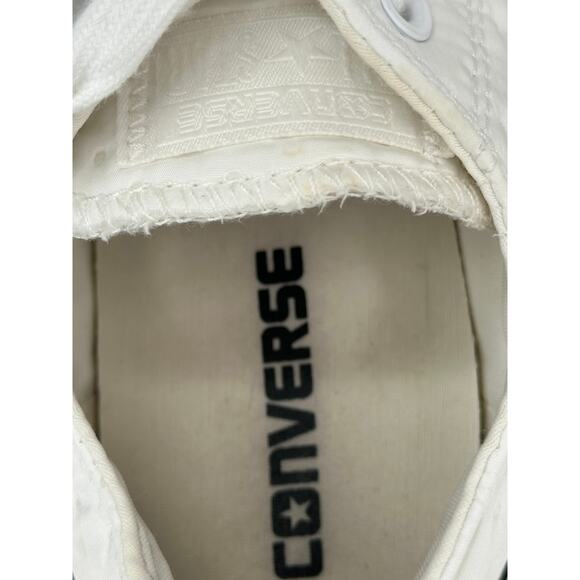 Converse Ctas Neoprene O White Black Low Top Quilted Sneakers 9 - Picture 8 of 11